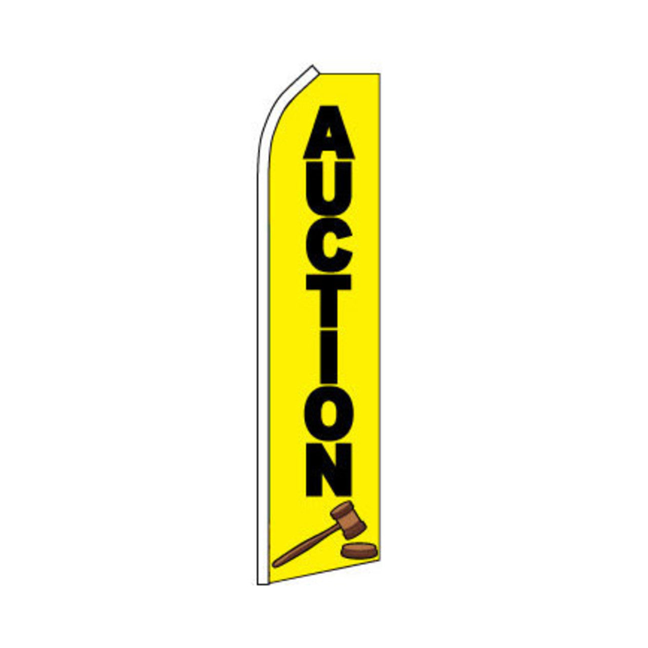 Auction Swooper Flag - 11.5ft x 2.5ft