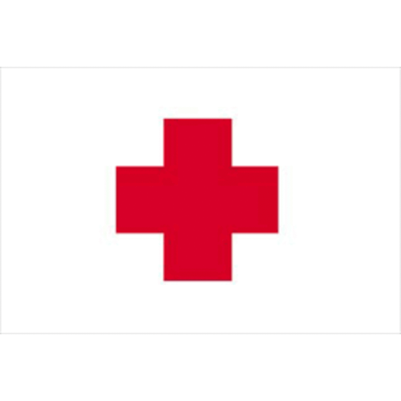 Nylon Red Cross Flag 3'x5'