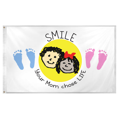 Choose Life Flag 3ft x 5ft Super Knit Polyester