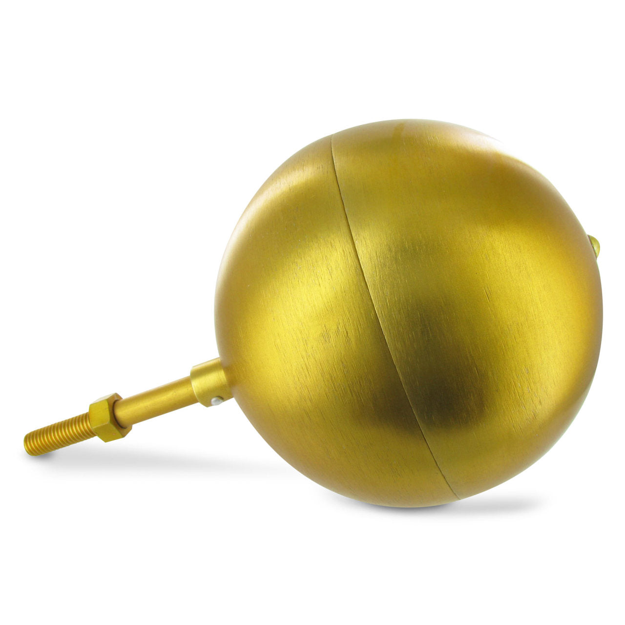 Gold Anodized Aluminum Ball Topper - 6in