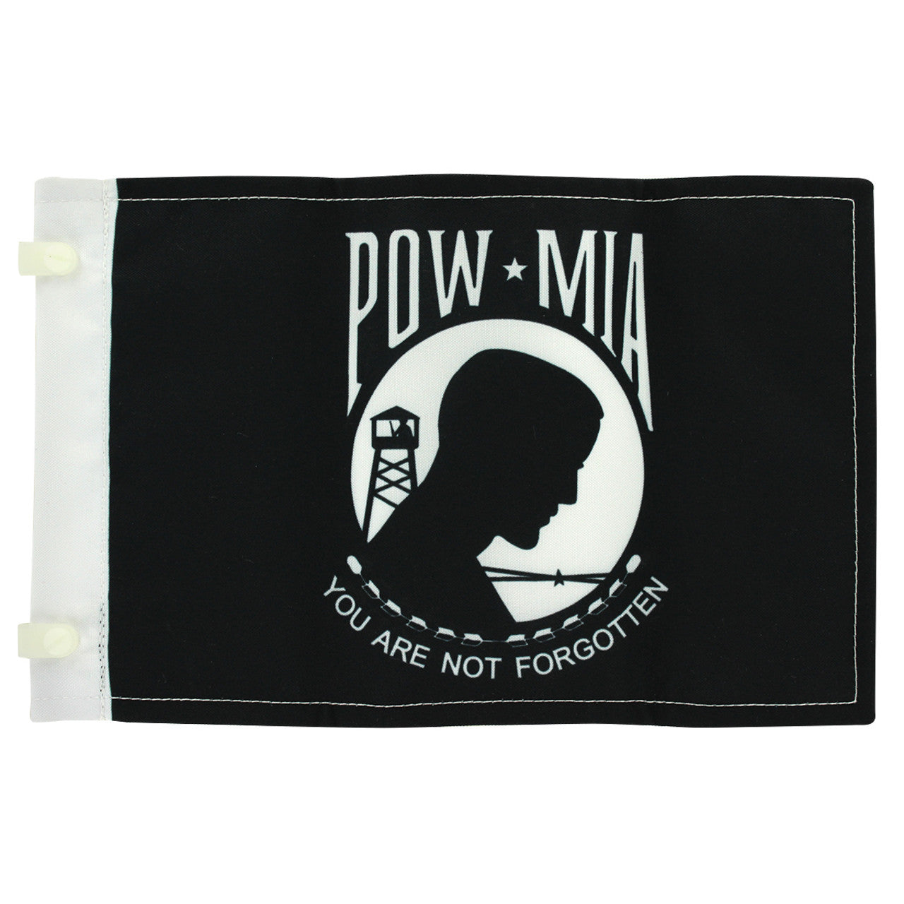 Antenna black POW MIA flag