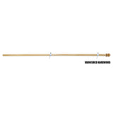 Varnished hardwood flagpole
