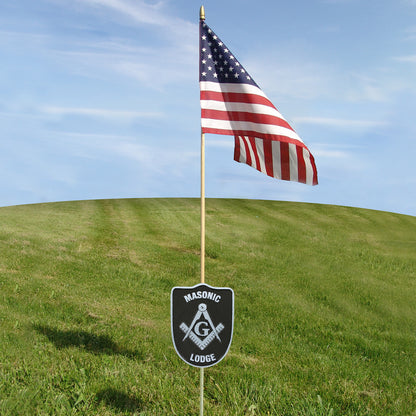 Masonic Grave Marker - Aluminum