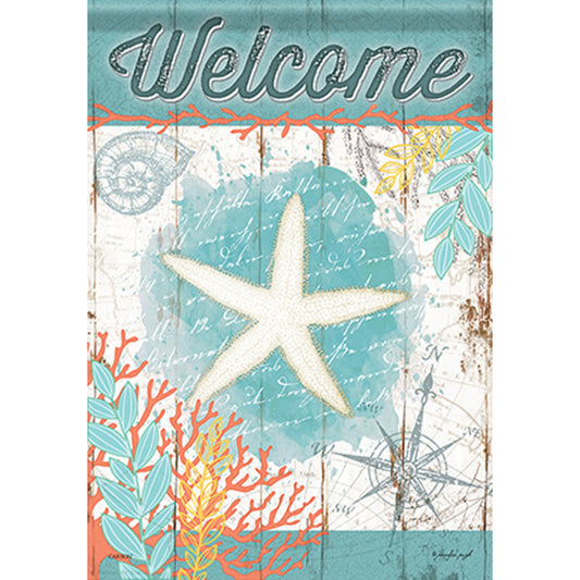 Carson Summer Banner Flag - Nautical Navigation - 28in x 40in