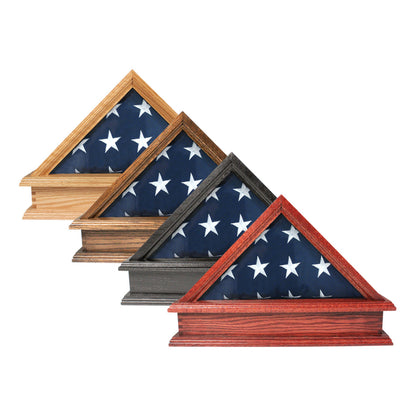 Adams Burial Flag Display Case & Pedestal  for 5' x 9.5' Flag