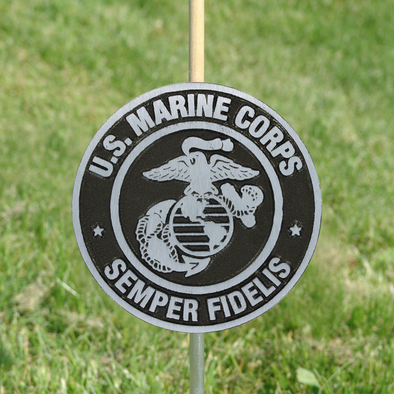Marine Corps Grave Marker - Aluminum
