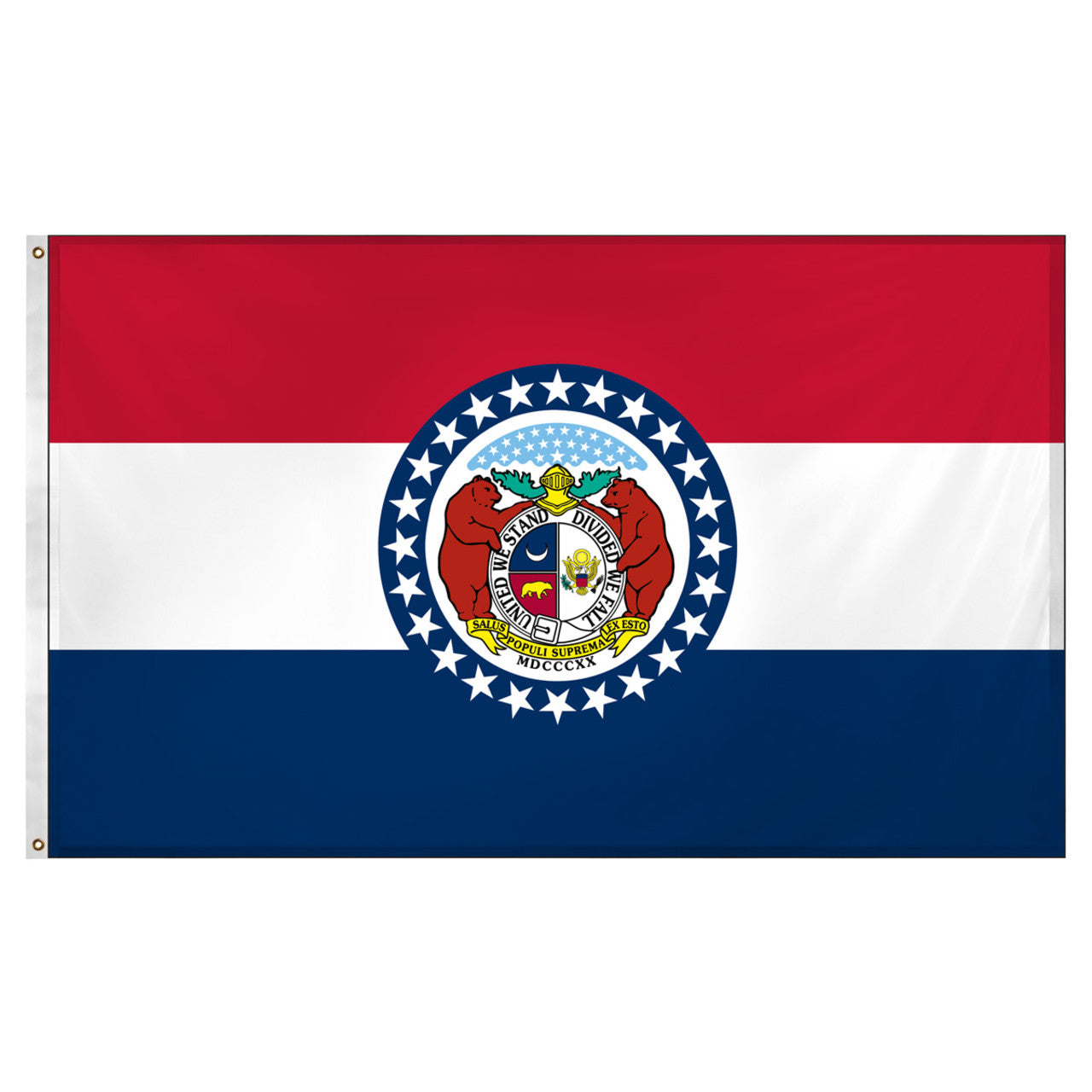 Missouri flag 3 x 5 feet Super Knit polyester