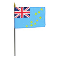 Tuvalu 4" x 6" Stick Flag