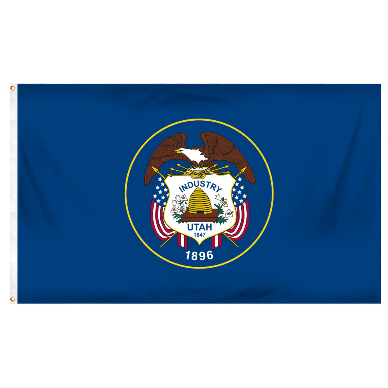 Utah 5ft x 8ft Spun Heavy Duty Polyester Flag