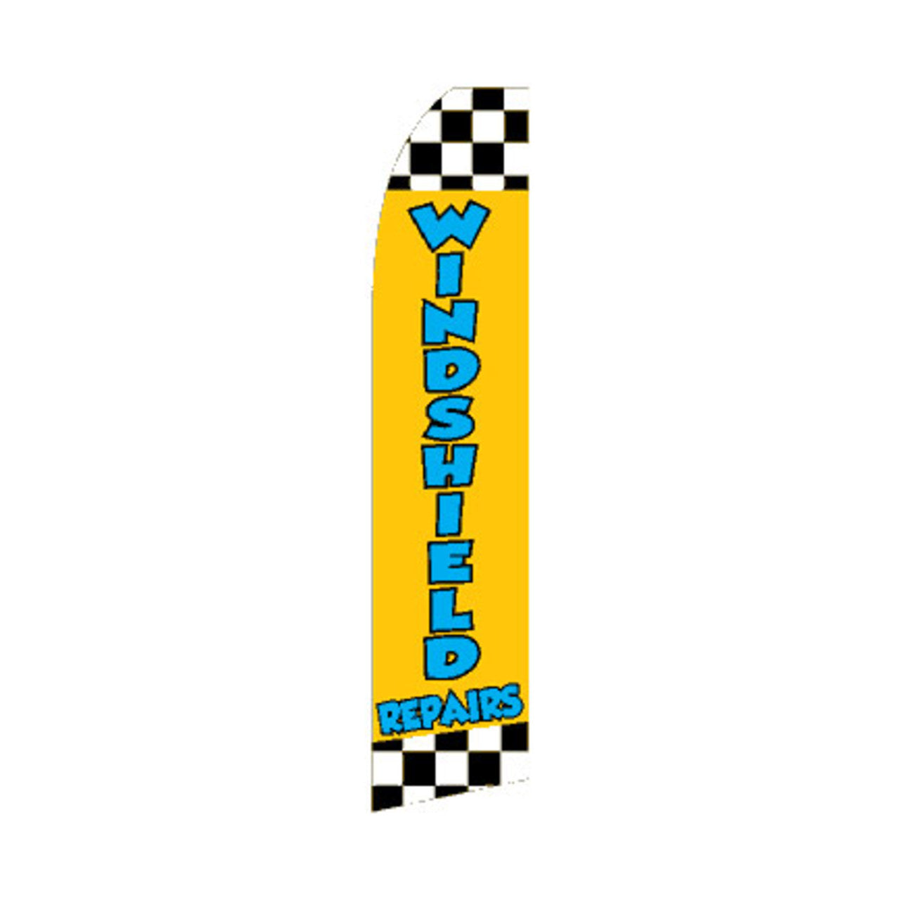Windshield Repair Swooper Flag - 11.5ft x 2.5ft