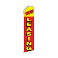 Now Leasing Swooper Flag - Red & Yellow - 11.5ft x 2.5ft