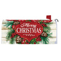 Merry Christmas Swag Mailbox Cover - 17.75" x 20"