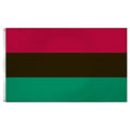 Pan-Africa Flag 3ft x 5ft Super Knit Polyester