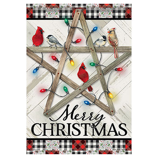Carson Christmas Banner Flag - Country Christmas Star - 28in x 40in