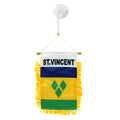 Small flag with 'St. Vincent' text on a white background