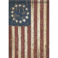 Carson Patriotic Garden Flag - Primitive American Flag