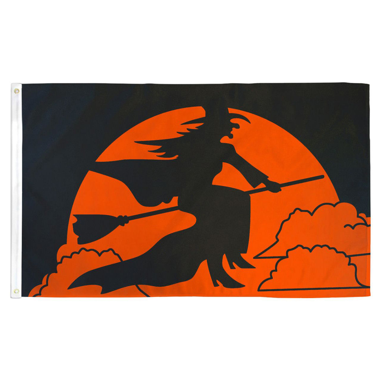 Halloween Witch Flag - 3ft x 5ft Printed Polyester