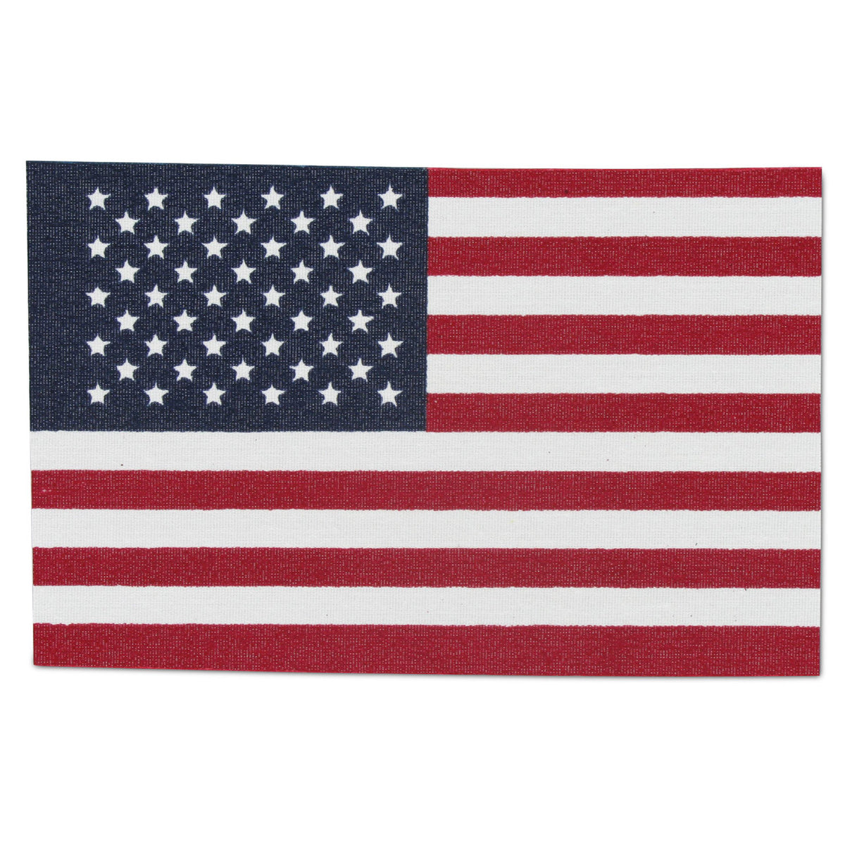American flag patch on a white background