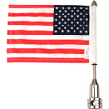 Fixed Stainless Steel Motorcycle Flag Mount - 5/8"