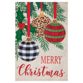 Three Holiday Ornaments Garden Flag - 12in x 18in