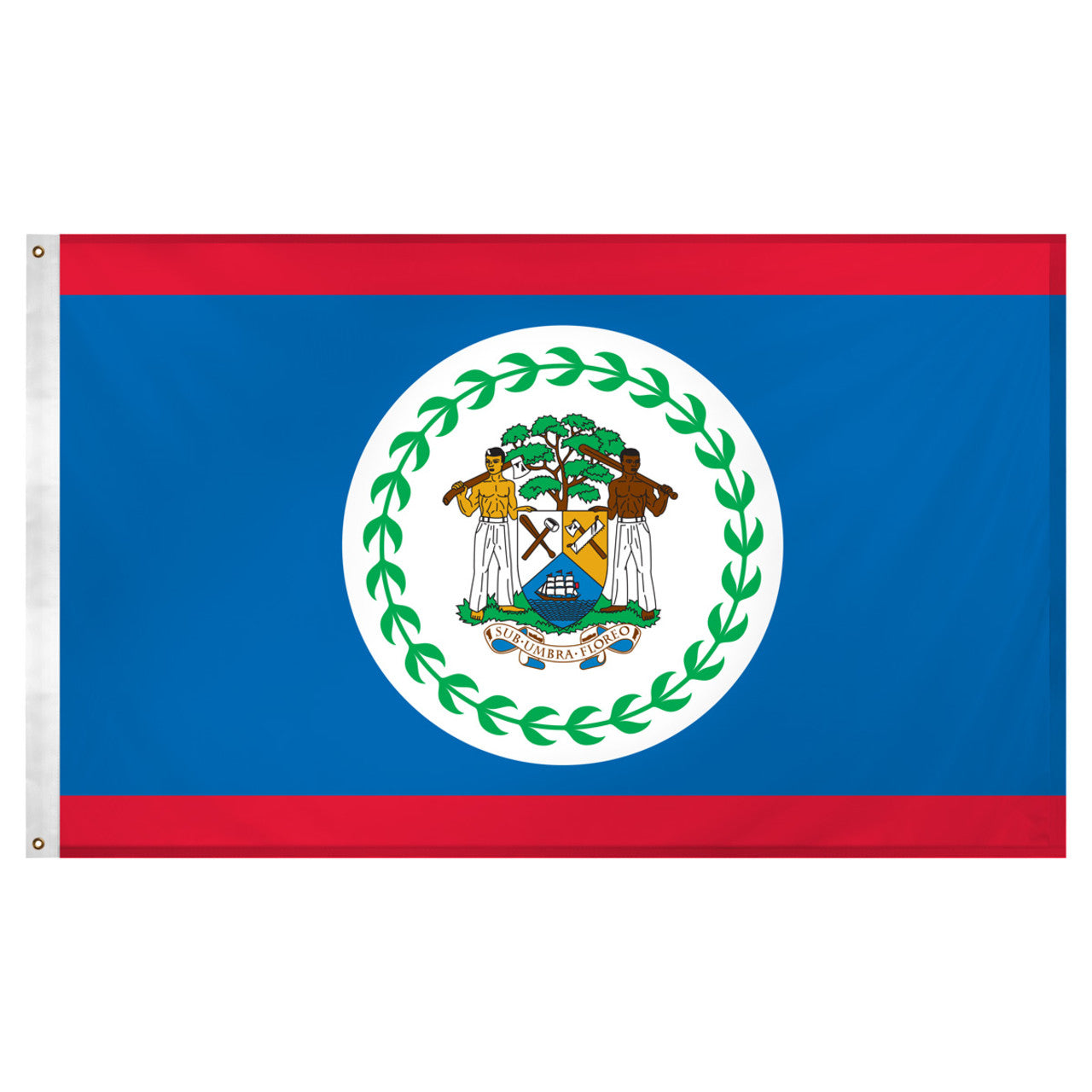 Belize Flag 3ft x 5ft Super Knit Polyester