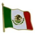 Waving Mexico Flag Lapel Pin - 3/4" x 3/4"