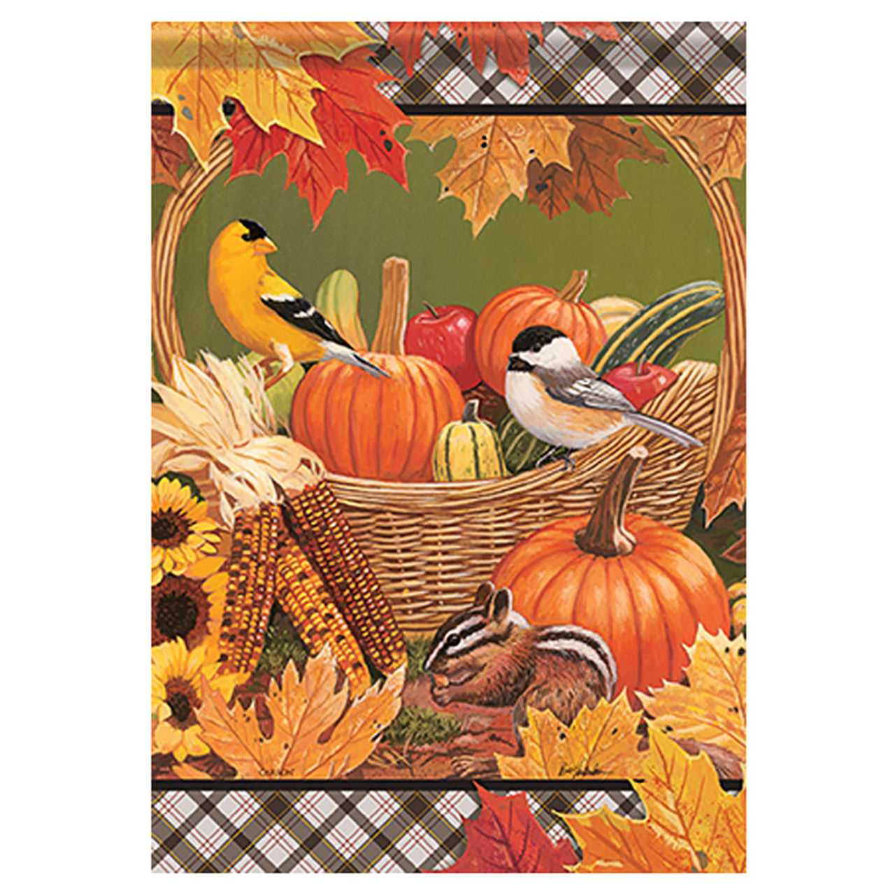 Carson Fall Banner Flag - Basket of Autumn – United States Flag Store
