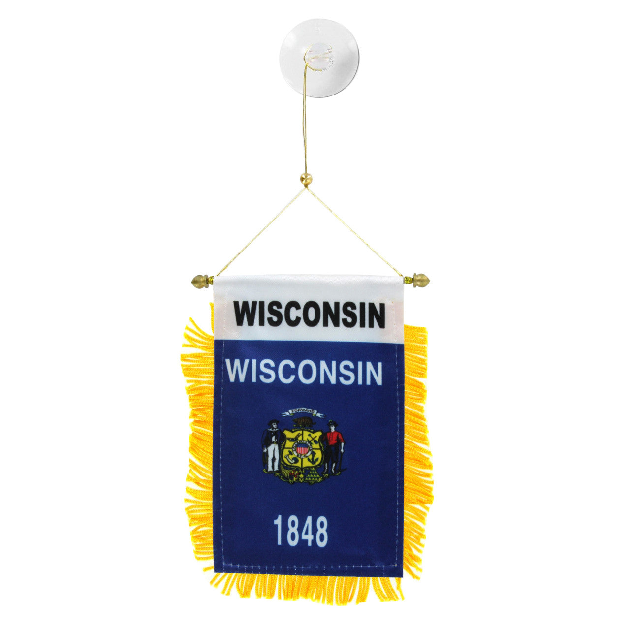 Wisconsin Mini Window Banner – United States Flag Store