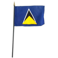 St Lucia flag 4 x 6 inch