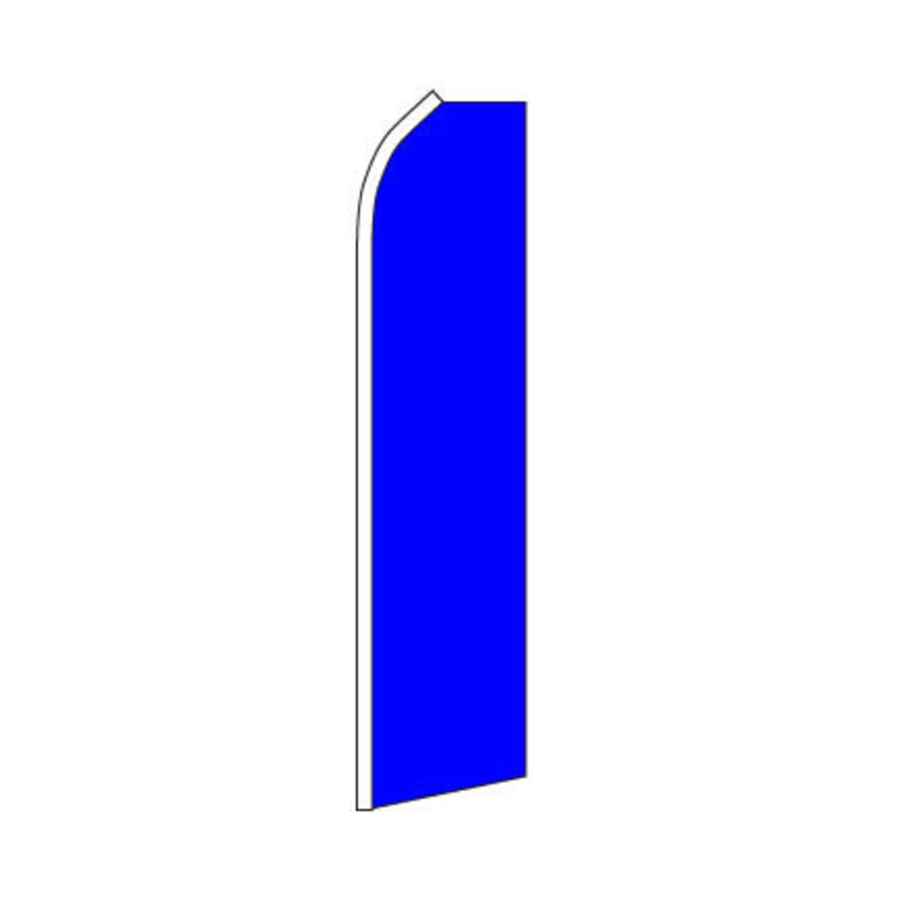 Blue Swooper Flag - 11.5ft x 2.5ft