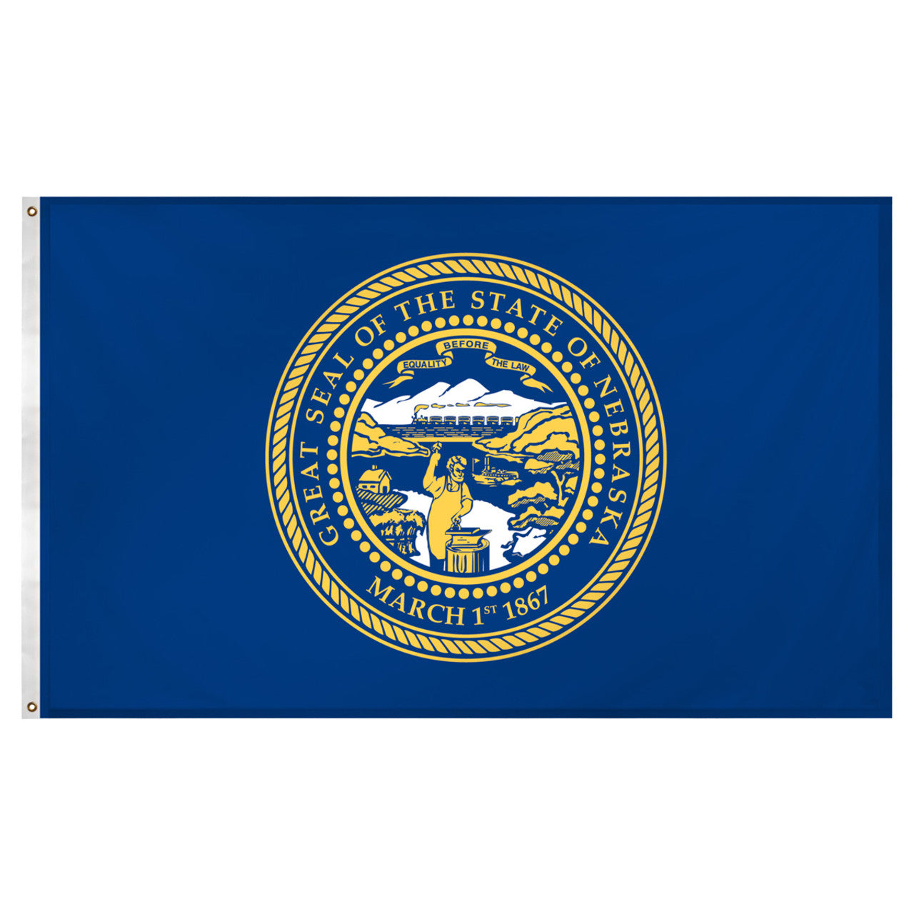 Nebraska flag 3 x 5 feet Super Knit polyester