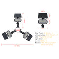 LumeGen Ultra Solar Flagpole Light - 3 Head