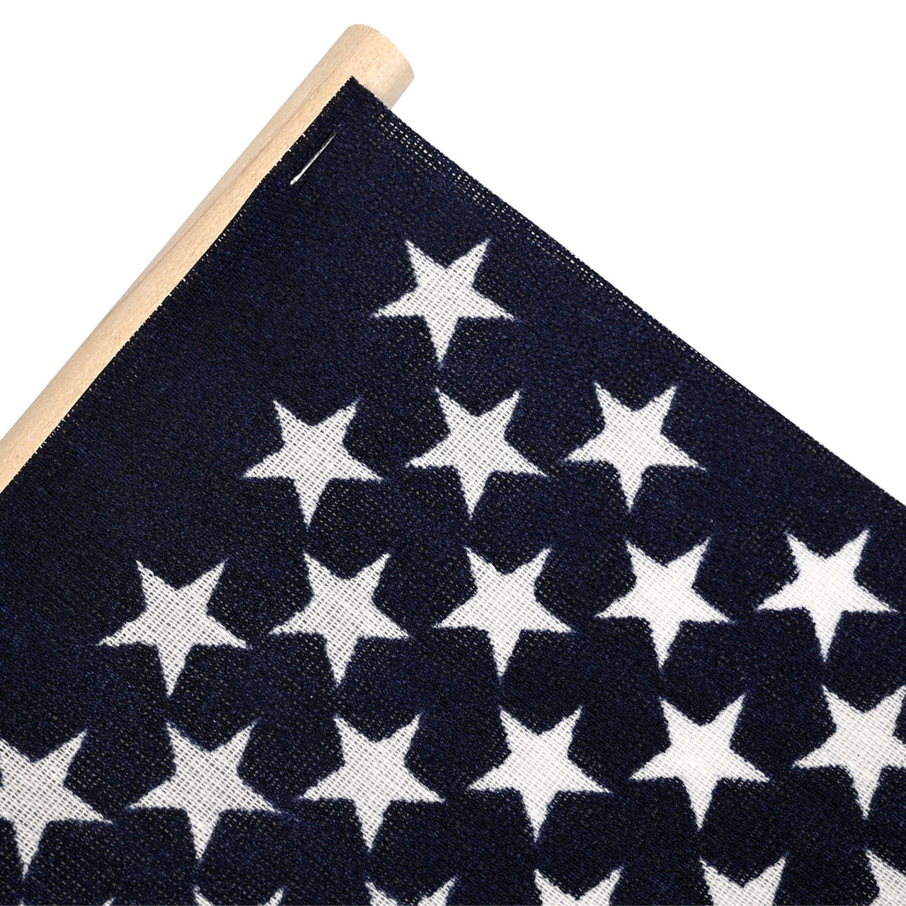 Super Tough 8"x12" Cotton US Stick Flag with 24" Wood Stick - No Spear Tip