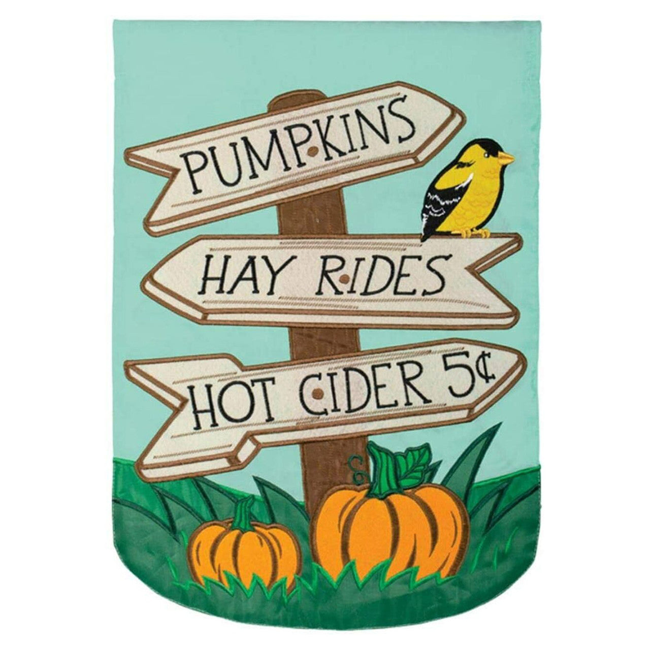 Carson Fall Bird Garden Flag - Fall Fun - 12.5in x 18in