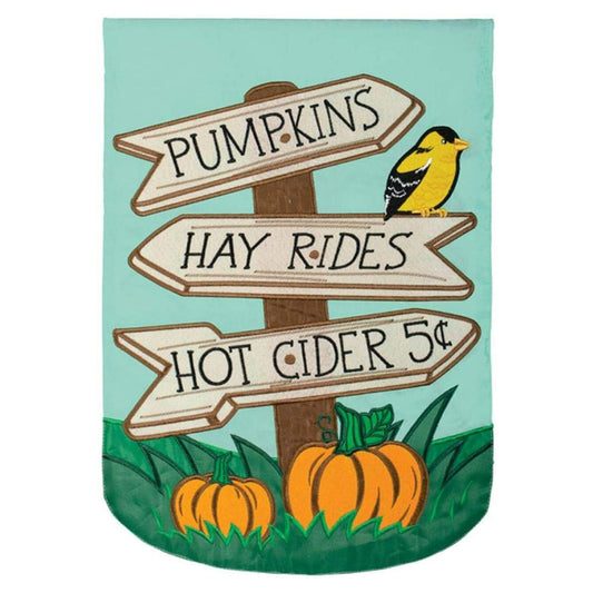 Carson Fall Bird Garden Flag - Fall Fun - 12.5in x 18in