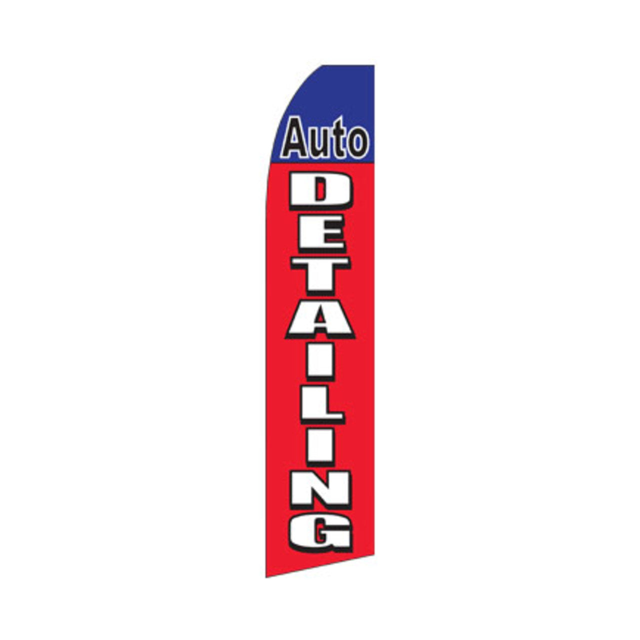 Auto Detailing Swooper Flag - 11.5ft x 2.5ft
