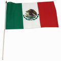 Mexican flag on a white background