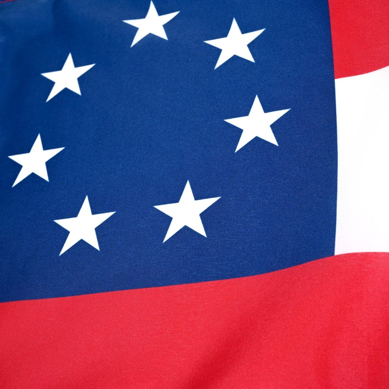 Confederate 1st National 12in x 18in Stick Flag