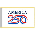 USA 250th Anniversary 3ft x 5ft Colonial Nyl-Glo Indoor Flag (White Background)