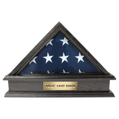Adams Burial Flag Display Case & Pedestal  for 5' x 9.5' Flag