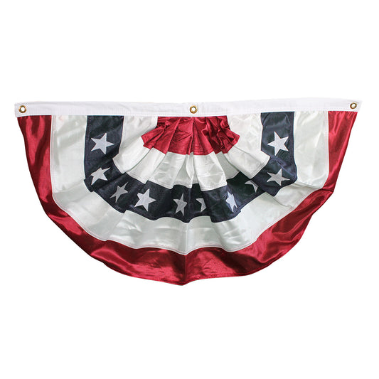 27in x 54in Super Tough Polyester Pleated Fan - High Tech Shiny Knit