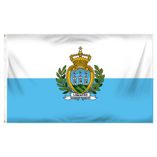 San Marino Flag 3ft x 5ft Printed Polyester