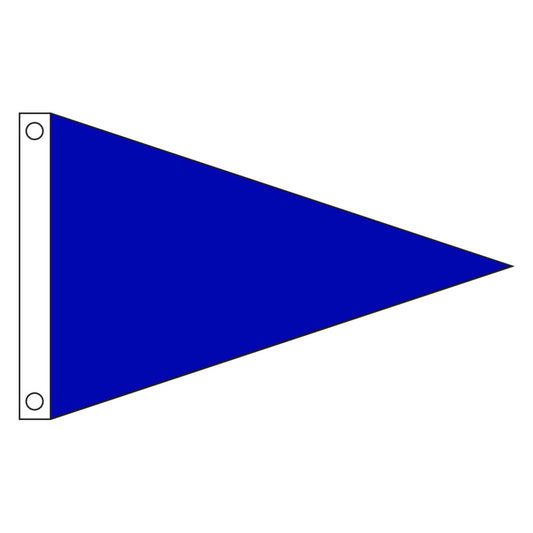 Solid Color 2ft x 3ft Nylon Pennant Flag - Royal Blue