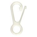 White Nylon Flag Clip