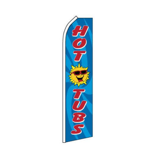 Hot Tubs Swooper Flag - 11.5ft x 2.5ft