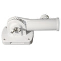 Valley Forge Outdoor White Aluminum 6' 2-Piece Spinning Pole Kit w/ Sewn Nylon 3' x 5' American Flag and 1" White Adjustable Cast Aluminum Bracket
