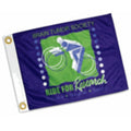 Custom Flag - 2x3ft Super Knit Polyester. 3-Color. Double Sided