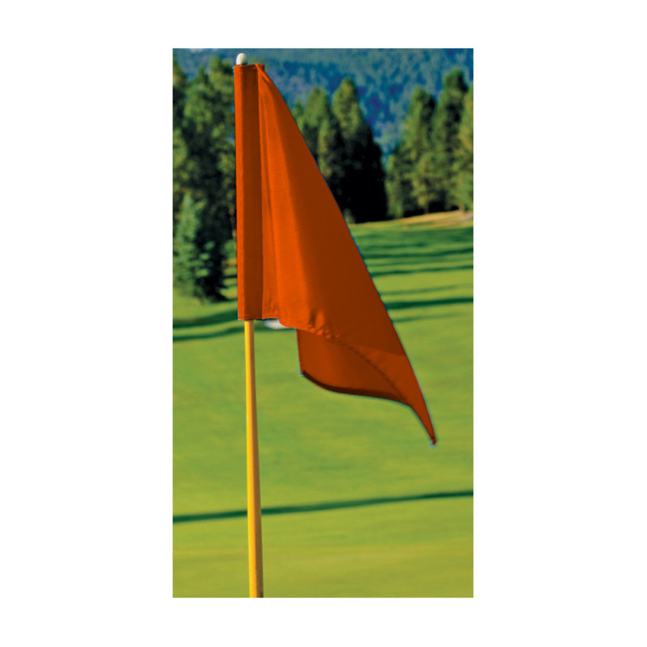 Solid Color Nylon Golf Flags - 14" x 20" - Tube Style