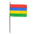 Mauritius 4" x 6" Stick Flag