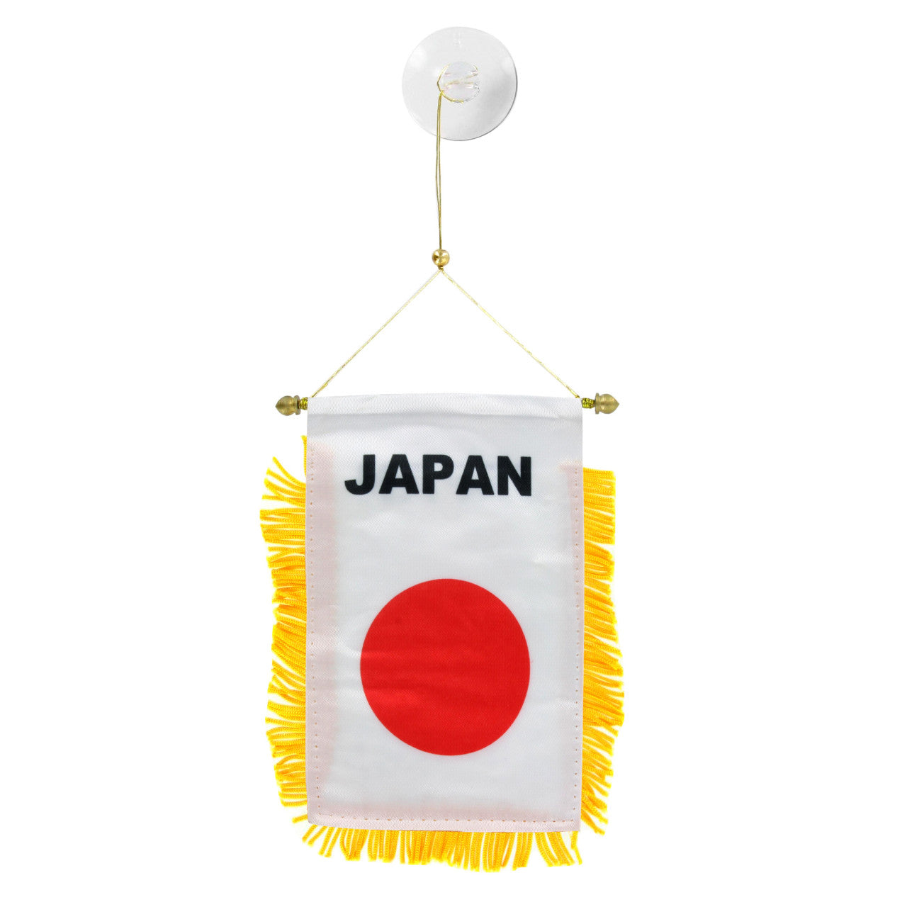 Small flag with 'Japan' text and red circle on white background